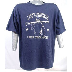 Vintage "The Delta Force" Movie Promo Shirt - Chuck Norris Does Not Negotiate!